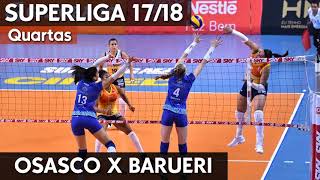 OSASCO X BARUERI AO VIVO  PLAYOFFS SUPERLIGA 1718 HD [upl. by Nnaitsirk]