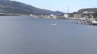 Sea plane landing in Ketchikan [upl. by Ahsaf]