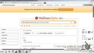 wolfram alpha to find area under a curve [upl. by Bucella494]