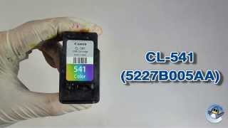 How to Refill Canon CL541 5227B005AA Colour Ink Cartridge [upl. by Wilde]