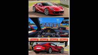 Ferrari 812 SuperfastCircuit de Catalunya399kph top speed PART 1 [upl. by Ahsratal]