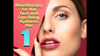 Mesotherapy for the Face and Lips Using Hyaluron Penpart 1 [upl. by Nahtahoj]