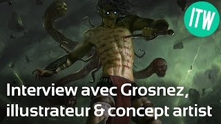 Interview de Grosnez illustrateur et concept artist freelance [upl. by Atinuj]