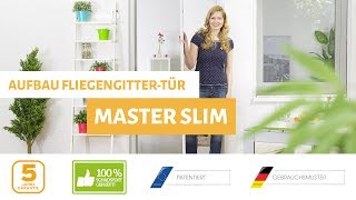 Fliegengitter Tür Slim MontageVideo [upl. by Spring]