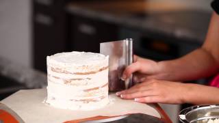 How to Layer and Frost a Cake with Perfectly Smooth Sides [upl. by Aneert]