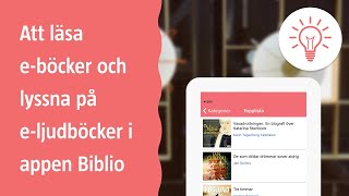 Att läsa eböcker och lyssna på eljudböcker i Biblio [upl. by Edbert]