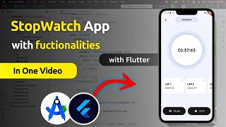 Build a StopWatch App in Flutter for Beginners Hindi Tutorial [upl. by Rabush]