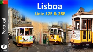 【4K】LISBOA TRAM  Linie 12E amp 28E 2020 [upl. by Lohman]