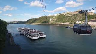 Koblenz Seilbahn zur Festung Ehrenbreitstein [upl. by Annodal931]