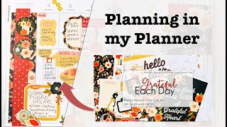 Planning in my Planner  Grateful Each Day Happy Planner [upl. by Euqinaj378]