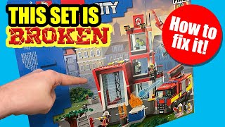 How to fix the stuff MISSING in LEGO set 60320 Fire Station not a review [upl. by Dielle]