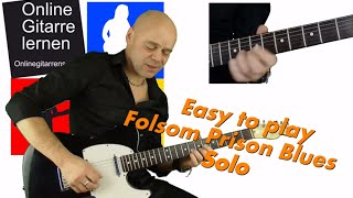 Folsom Prison Blues Solo  Country Gitarre lernen [upl. by Fonz276]