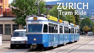 🇨🇭 ZURICH Tram Ride Switzerland 4K Ultra HD [upl. by Matias184]