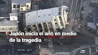 Japón inició el 2024 en medio de la TRAGEDIA  Los estragos del SISMO [upl. by Maharva]