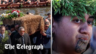 Maori king laid to rest as new queen crowned [upl. by Dnalra514]