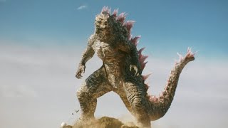 Godzilla Jumps off the Cliff Scene  Godzilla X Kong The New Empire [upl. by Araid]