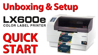 Unboxing amp Setup the Primera LX600e Colour Label Printer [upl. by Holly-Anne]