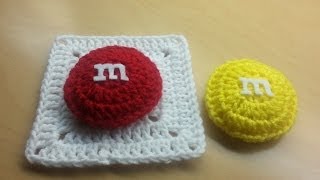 How to Crochet a Granny Square  MampM Granny Square [upl. by Luanni]