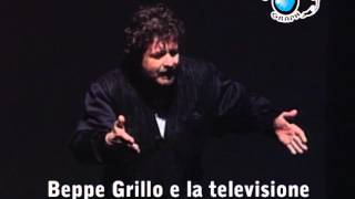 Beppe Grillo e la Televisione  teatro 1990 [upl. by Yatnwahs903]