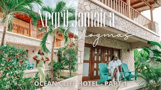 OCEAN CLIFF HOTEL  PART 1  NEGRIL JAMAICA TRAVEL VLOG RHEA IMANI  CHILL POPS   VLOGMAS 2021 [upl. by Ainitsirc419]