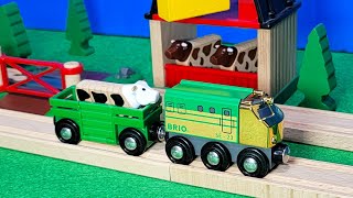 BRIO Wooden Trains Special Edition Train 2023 with Farm Trains [upl. by Granese]