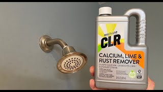 How to Clean a Shower Head with CLR  Calcium Lime amp Rust Removal [upl. by Will813]