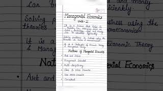 Managerial Economics Unit 1  Part1 bba bcom nature and scope educationalvideo study [upl. by Hasty]