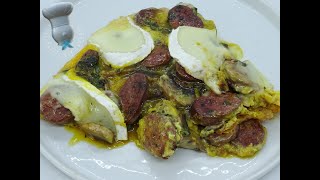 Recette domelette au figatelli champignons et Corsica [upl. by Just]