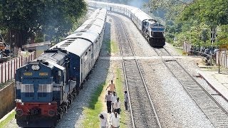 EPIC Rarest ever OVERTAKE by late running Train  Indian Railways [upl. by Peednus529]