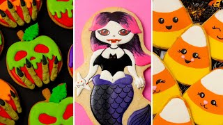 Best Decorated Cookies for Halloween Royal Icing Cookie Decorating Compilation [upl. by Enilrac675]