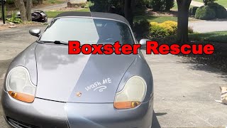 Rescuing a Porsche Boxster that has been sitting out side in the elements the last few years [upl. by Dey]