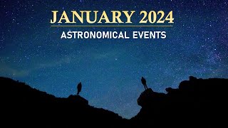 January 2024 Astronomical Events  Quadrantids Meteor shower  Mercury at Greatest Elongation [upl. by Tibbetts]