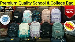 School amp College Backpack New Collection Waterproof 2024Price in Bangladesh [upl. by Harrus]