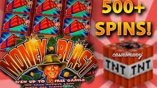 Money Blast Slot  500 FREE SPINS  BIG WIN  Slot Machine Bonus [upl. by Nuahsed187]