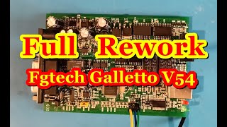 Fgtech Galletto V54 Full Rework repair and Flash Reprogramming [upl. by Aihtekal]