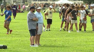 Bill Belichick in attendance for 28th Manning Passing Academy [upl. by Nihcas744]