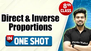 Direct and Inverse Proportions in One Shot  CBSE Class 8th  Pariksha Abhyas [upl. by Battat]