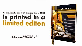 HGV Drivers Diary 2024 Hard cover  Good quality paper  Trucker Log Book  Van  Coach  Bus Gift [upl. by Kendra]