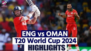 ENG vs OMAN T20 World Cup 2024 Highlights England vs Oman T20 World Cup Full Highlights [upl. by Abas]