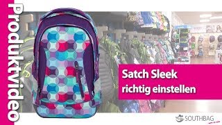 Satch Schulrucksack Sleek  richtig am Rücken einstellen [upl. by Dusza]