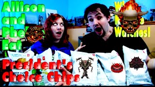 Phelous amp Allison Eats Presidents Choice YouTube Poop Chips [upl. by Canning]