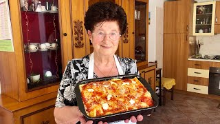 Pasta Grannies share Nonna Igeas timballo from Abruzzo [upl. by Eimmelc]