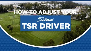 How to Adjust Your Titleist TSR Driver  GlobalGolf [upl. by Adia]