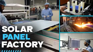 How Solar Panels Are Made  सोलर पैनल कैसे बनते है  UTL Solar Module Manufacturing In India [upl. by Atiuqin91]