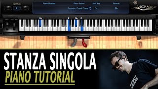 Stanza singola PIANO TUTORIAL  Franco126 ft Tommaso Paradiso How To Play [upl. by Yaya720]