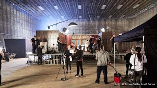 Explore behind the scenes of a film set with First day on set 360 video [upl. by Koball]