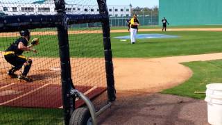 Reese McGuire Pittsburgh Pirates Catcher Drills [upl. by Sunev]