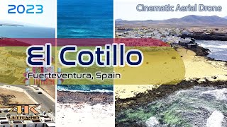 El Cotillo From Above  Fuerteventura  Surf Resort Beach City  Canarias  4K  Aerial Drone 2023 [upl. by Harbot]