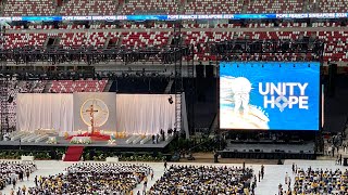 Holy Mass Celebrations “UNITY  HOPE”  Pope Francis Singapore 2024 [upl. by Bradski]