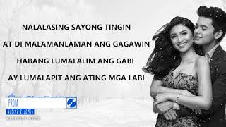 James Reid amp Nadine Lustre  Prom Never Not Love You OST Official Lyrics Video [upl. by Oznohpla129]